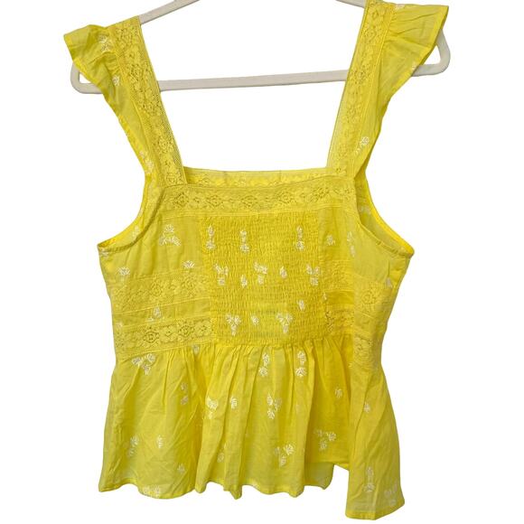 NWT Free People Beautiful Fleurs Lace Sleeve Blouse - Picture 5 of 14